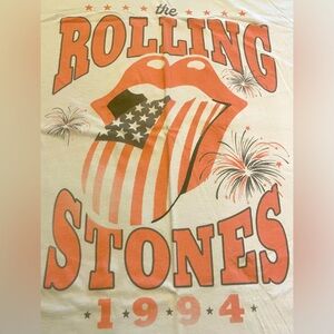 American Eagle Outfitters Oversized Graphic July 4th Rolling Stones T-shirt